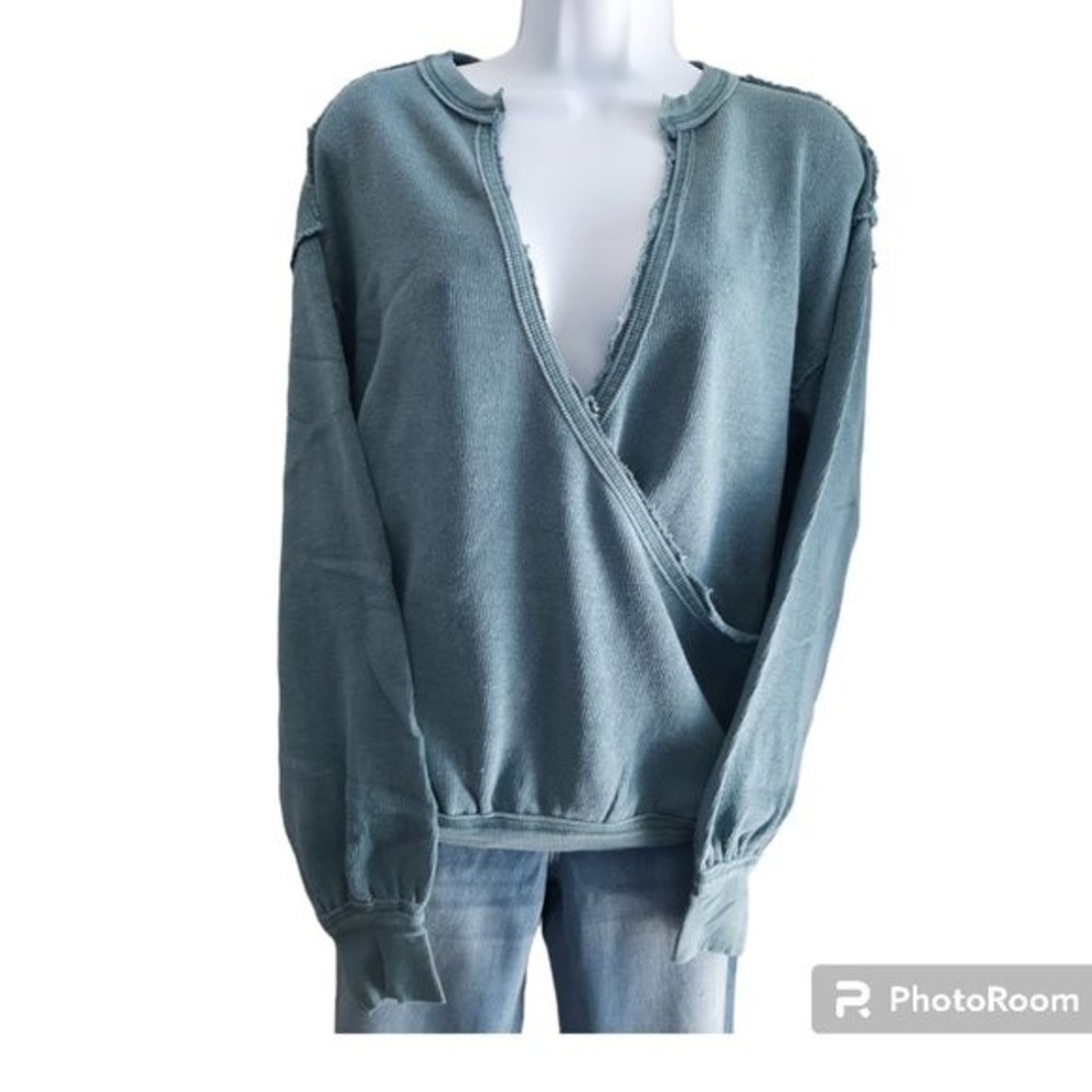 Free People, Anyway Tee - Deep Teal, XS